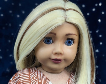 OOAK American Girl Doll: Luna, Night Sky Eyes, Wrap Romper Outfit