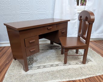 1:16 Scale Miniature Roll Top Desk – Dollhouse Furniture, Japan