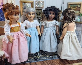Colonial Style Petticoats for 18 Inch Dolls