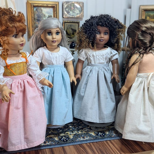 Colonial Style Petticoats for 18 Inch Dolls