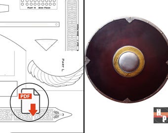 Lord of the Rings Boromir Shield Template: DIY Cosplay Prop (PDF Pattern & 3D Files