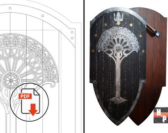 DIY Gondor War Shield Template | LOTR 2nd Age Gondorian Shield Pattern for Larping & Cosplay