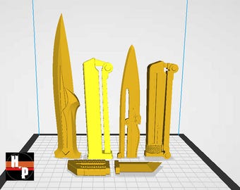 Mandalorian Vibroblade / Knives files (3 Different Styles Included) | Digital Download for Cosplay
