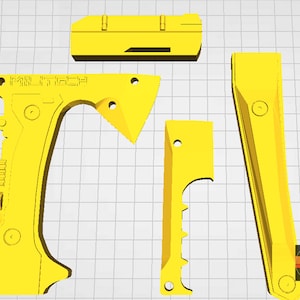Cyberpunk 2077 Agaou Kastande Yxa | Tomahawk Spelrekvisita | 3D-utskriftsfiler