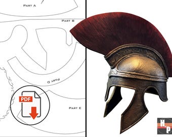 EVA-Schaumstoff-Vorlage für einen Odysseus-Helm, inspiriert von der Odyssee