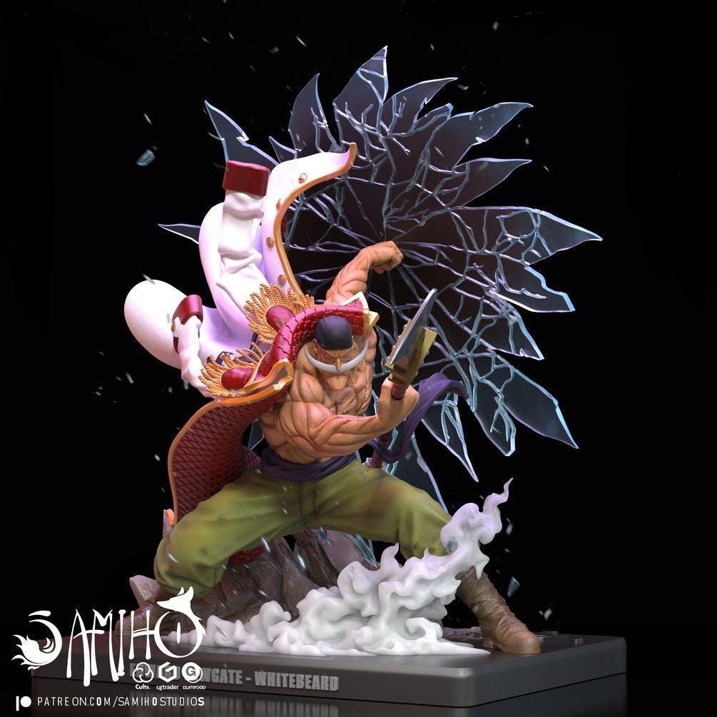Whitebeard 3d Resin Statue Figure | One Piece | Hand Painted