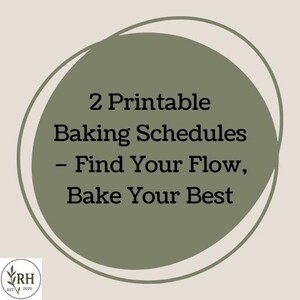 Sourdough Schedule Pack