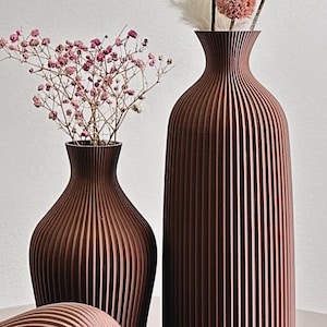 3-Piece Decorative Vase Set Modern Elegant Vases for Home Decor