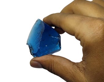 Siberian Blue Andara Obsidian Crystal: Raw Stone for DIY Jewelry, Healing