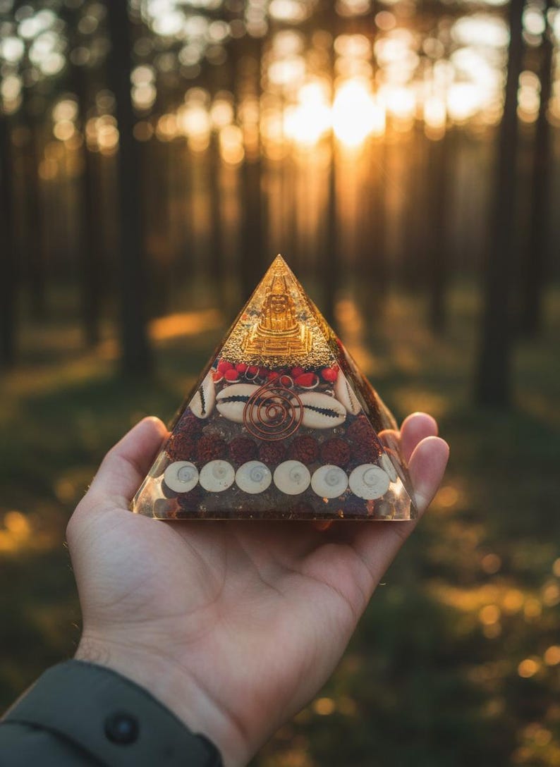 “spiral copper coil atop pyramid for emf protection and energy generation”