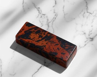Mahogany Obsidian Polished Slice – Healing Crystal Slab, Jewelry Making