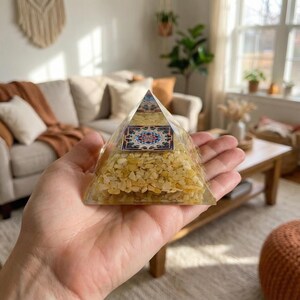 citrine orgone pyramid energy generator