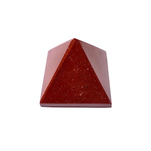 High-Quality Natural Red Jasper Pyramid, Healing Crystal for Vastu, Meditation, Chakra Balancing, Energy Stone Pyramid for Home Office Décor