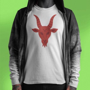Baphomet Graphic T-Shirt: Satanic Occult Apparel