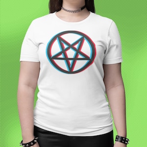 Pentacle Graphic T-Shirt: Dark Folk Horror, Occult Satan Symbol