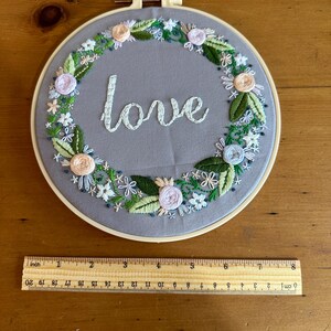 Handmade embroidery wall art