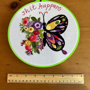 profanity embroidery wall art