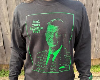 Ronald the Reptile - Screenprinted Political Cotton LS T-shirt