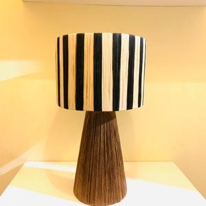 Lampshade, chandelier, handmade colorful raffia lamp, boho lampshade, artisanal lighting