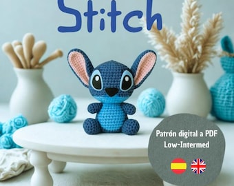 Stitch and Angel Crochet Pattern PDF | Amigurumi Pattern | English & Spanish | Instant Download