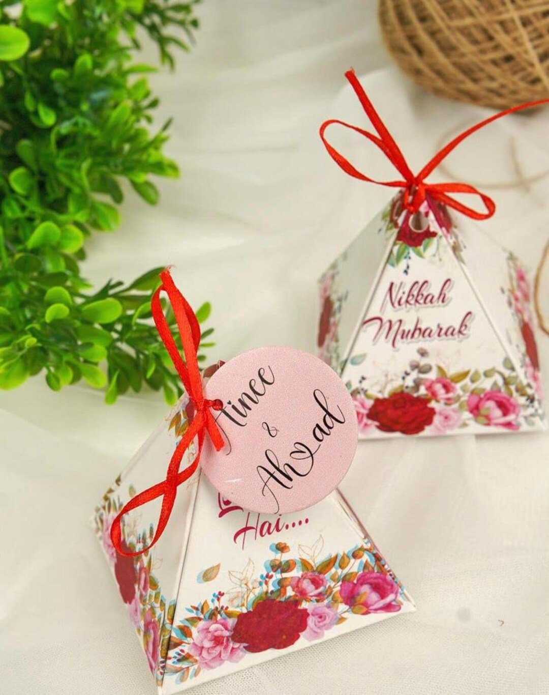 Nikkah Mubarak Favor Boxes Islamic Wedding Gift Boxes Personalized ...