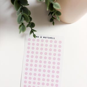 Tiny Dots Journaling Stickers on Washi Paper