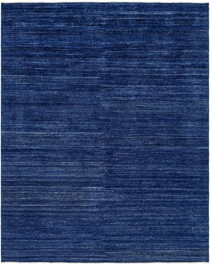 Solid Blue Rugs Navy Blue Wool Rug, Hand Knotted 10x10, Solid Color, Modern Area Rug ...