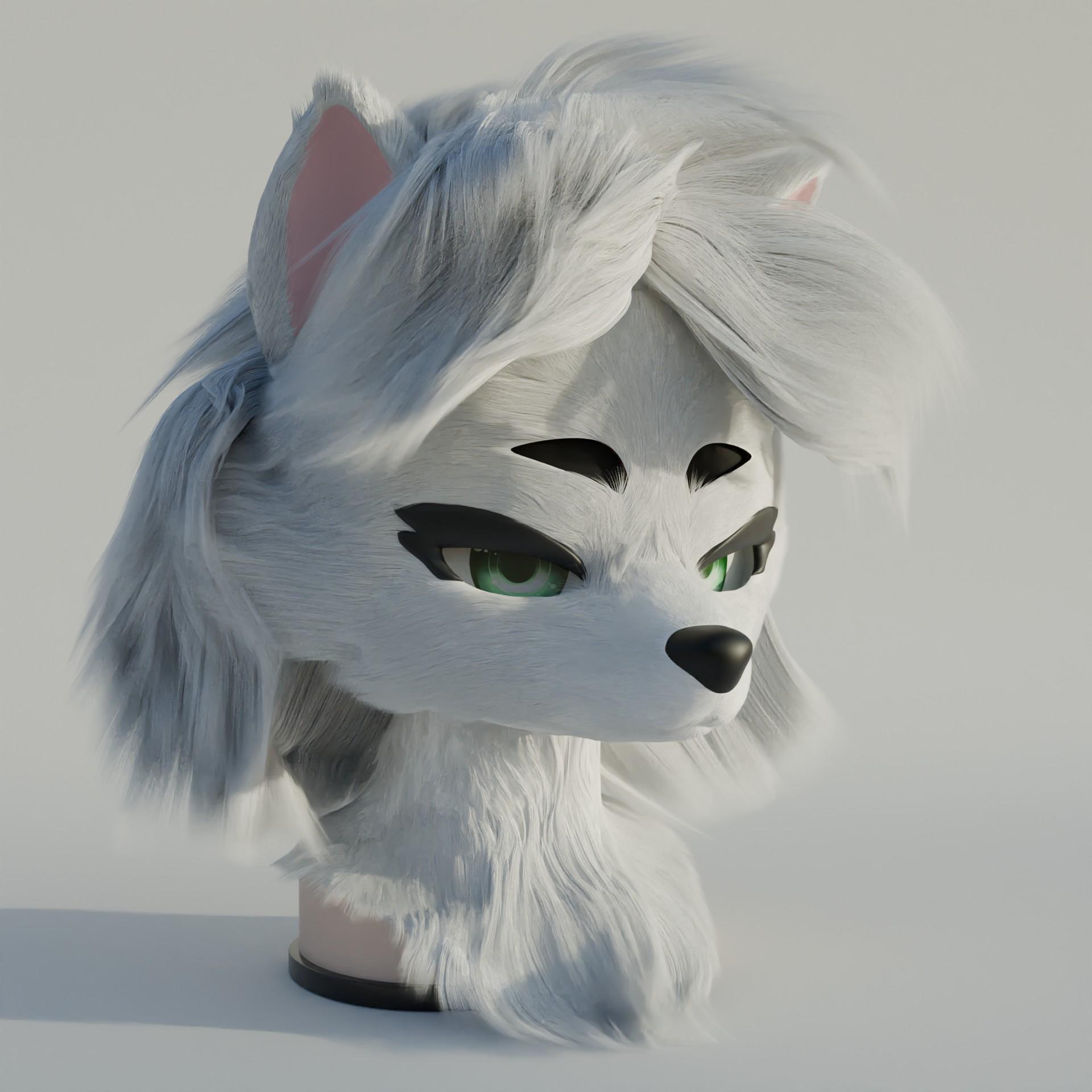 Dog - Kemono Kigurumi fursuit fursona BASE HEAD - STL | By UZ_ARG