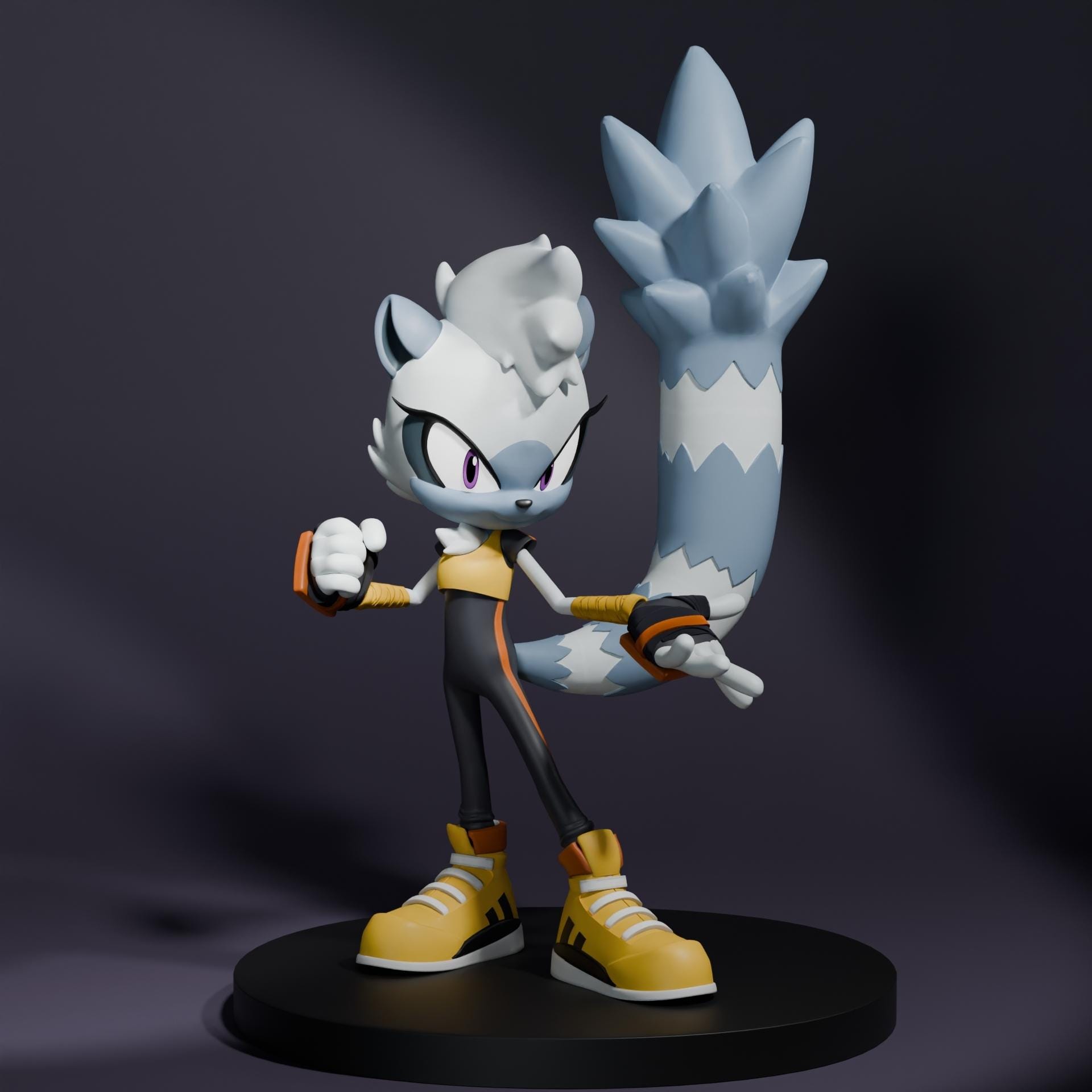 Tangle the Lemur STL, Sonic the Hedgehog IDW Sculpture for 3D