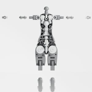 BJD Mechanische Kit - Digitale STL - Kugelgelenk Puppen Basis für 3D Druck und Design - .STL und .blend Dateien
