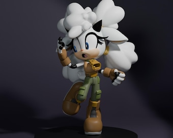 Lanolin the sheep STL, Sonic the Hedgehog IDW Sculpture for 3D Printer