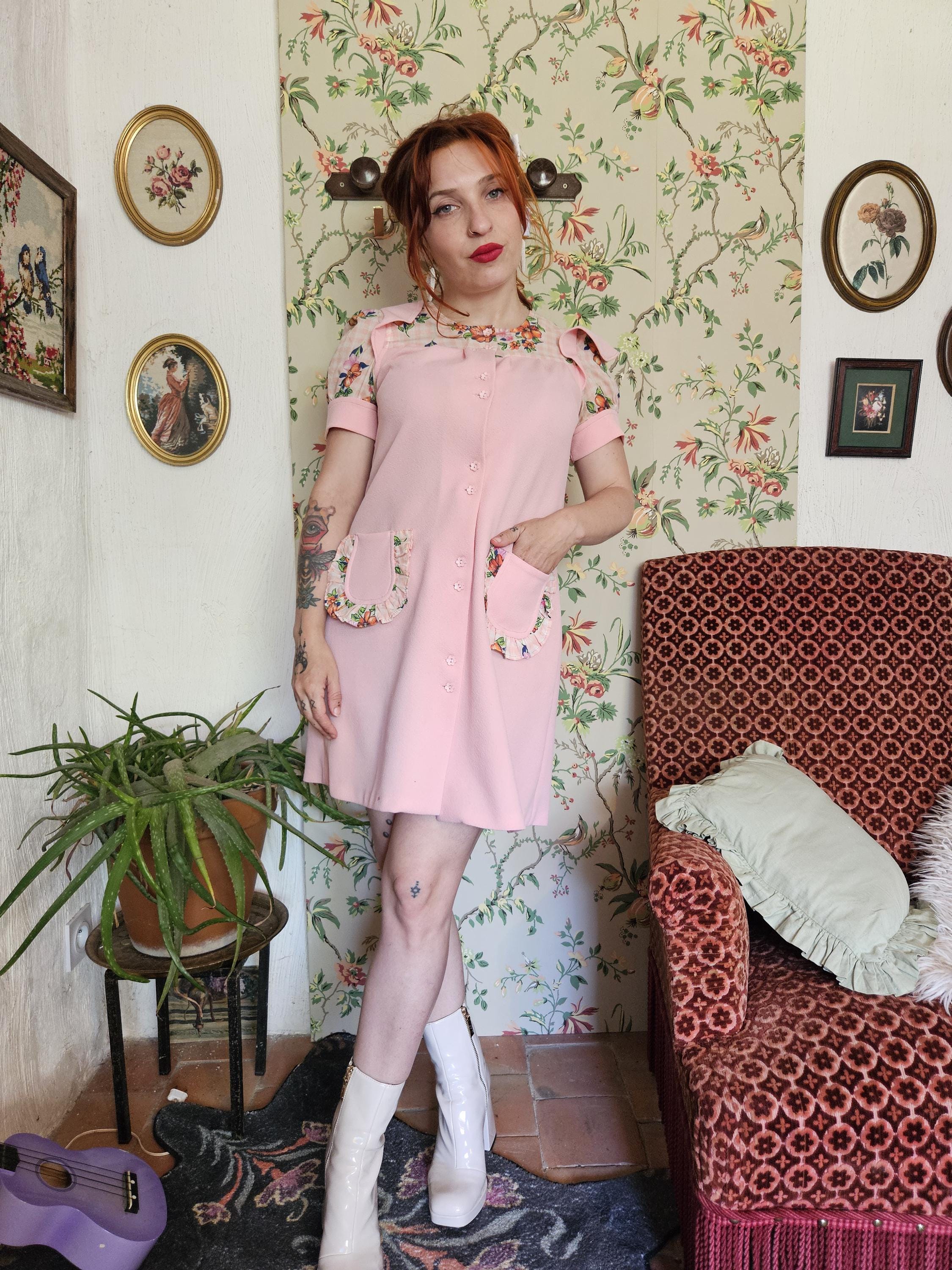 Pink babydoll dress - Etsy.de