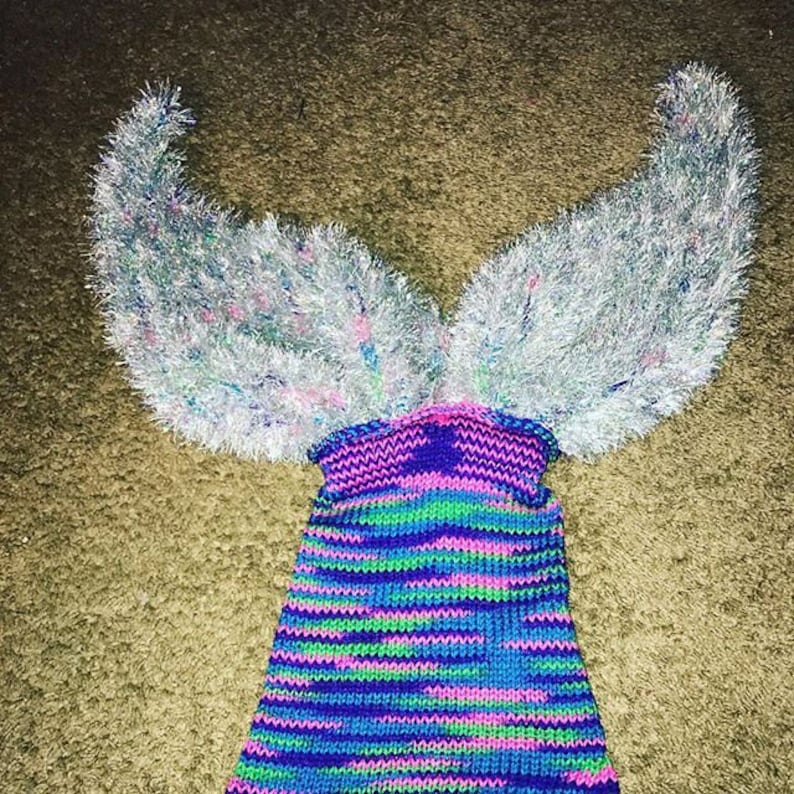 Adult/Teen/Child Mermaid Tail Blanket Pattern For Knitting Etsy