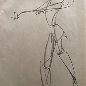 gesture drawing, original drawing, pencil drawing