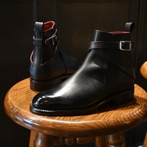 New Handmade Bespoke Pure Leather Jodhpur Boot For Men