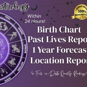 Birthchart Reading, Astrology Birth Chart, Spiritual Guidance, Personalized Astrology, Zodiac Insights, Gift