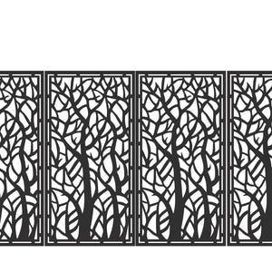 Tree Branch Panel DXF | Forest Privacy Screen  | Nature Metal Art Cut File | CNC Fence Panel Design | DXF Laser File | Instant Download