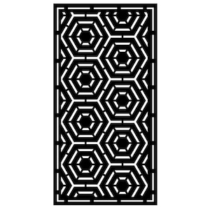 Modern sammankopplande hexagon DXF-fil för CNC-laserskärning samtida dekorativ skärmpanel vektor väggkonst geometriska bikakemönster