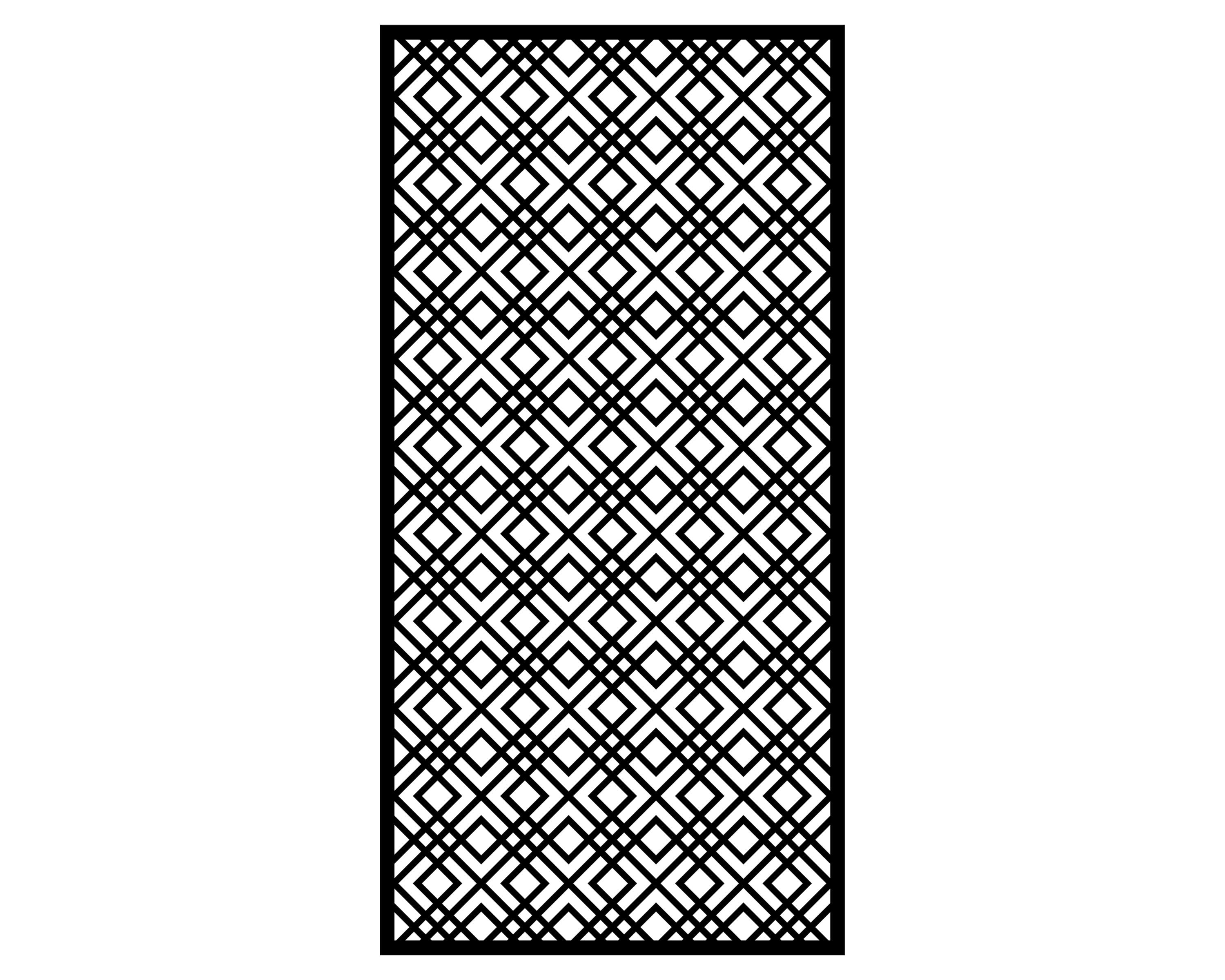 Interlocking Diamond Grid DXF File, Laser Cut Wall Panel, Modern ...
