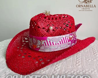 Sombrero de paja vaquero de rodeo occidental unisex para mujeres y hombres, sombrero para el sol en la playa