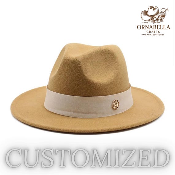 Fedora Hat: Camel and Ivory Western Style (women display picture 3