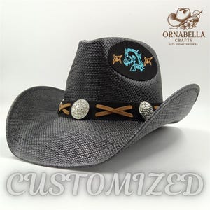 Women And Men Unisex Western Rodeo Cowboy Straw Hat Beach Sun Hat