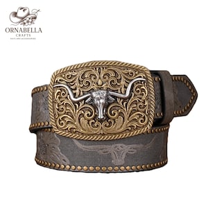 Men and Women Unisex Western Style Cowboy Belt
