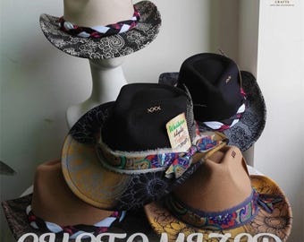 Women And Men Unisex Midnight Bloom Western Cowboy Hat