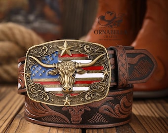 Men and Women Unisex Patriot Western style Belt