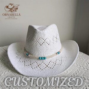 Women And Men Unisex Western Rodeo Cowboy  Straw Hat Beach Sun Hat