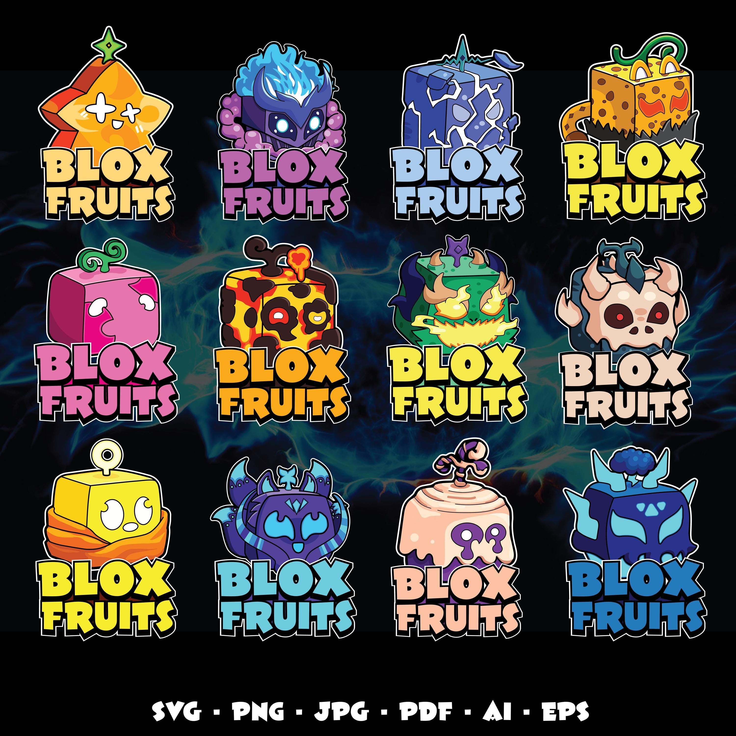 128 Roblox Blox Fruits SVG Bundle (digital Download) - Gaming