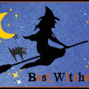 Samhain Witch Printable Download Card Kit