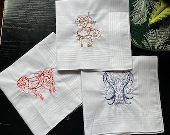 Zodiac Handkerchiefs A-L
