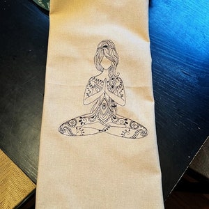 Meditation Girl Tarot / Altar Cloth